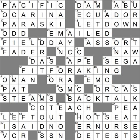 the prada that one really wants crossword|LA Times Crossword 10 Nov 24, Sunday – LAXCrossword.com.